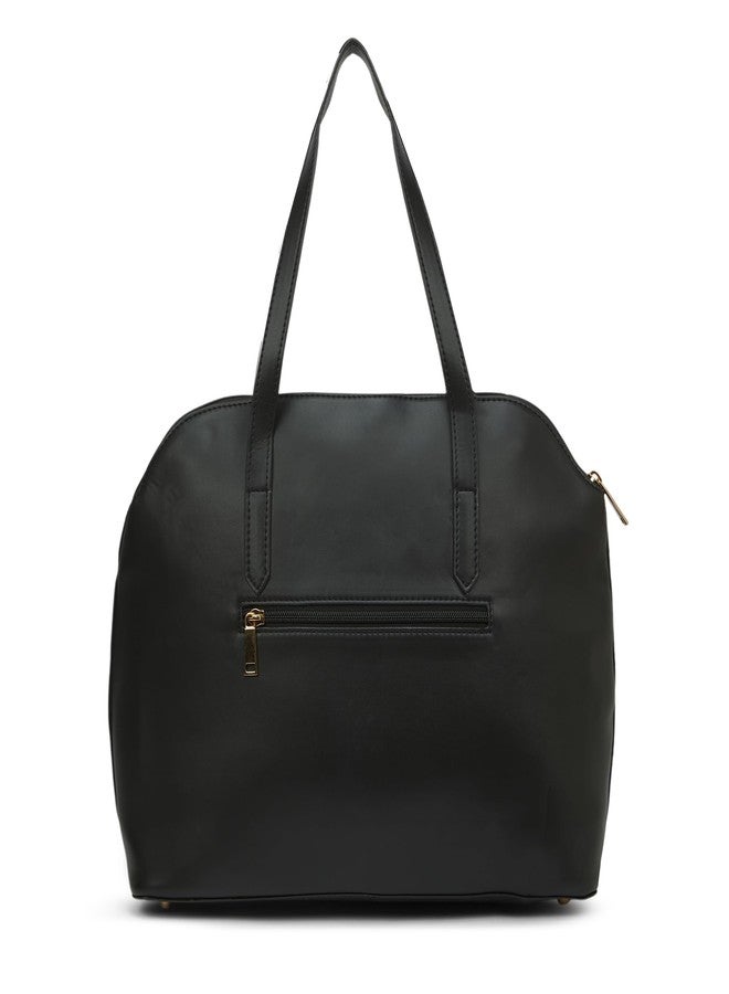 كابريس حقيبة كابريس تيلي الكبيرة للنساء بحزام قابل للتعديل والفصل | جيوب متعددة | حقيبة متعددة الاستخدامات للكتف، أو كروس بودي، أو كحقيبة يد للعمل، أو السفر، أو الاستخدام اليومي (أسود) - Image 5